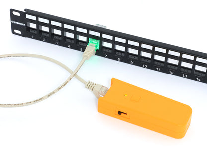 Port Identifier Cat6 Punch-Down Keystone Jack with LED, Transparent, 25-Pack Image 7