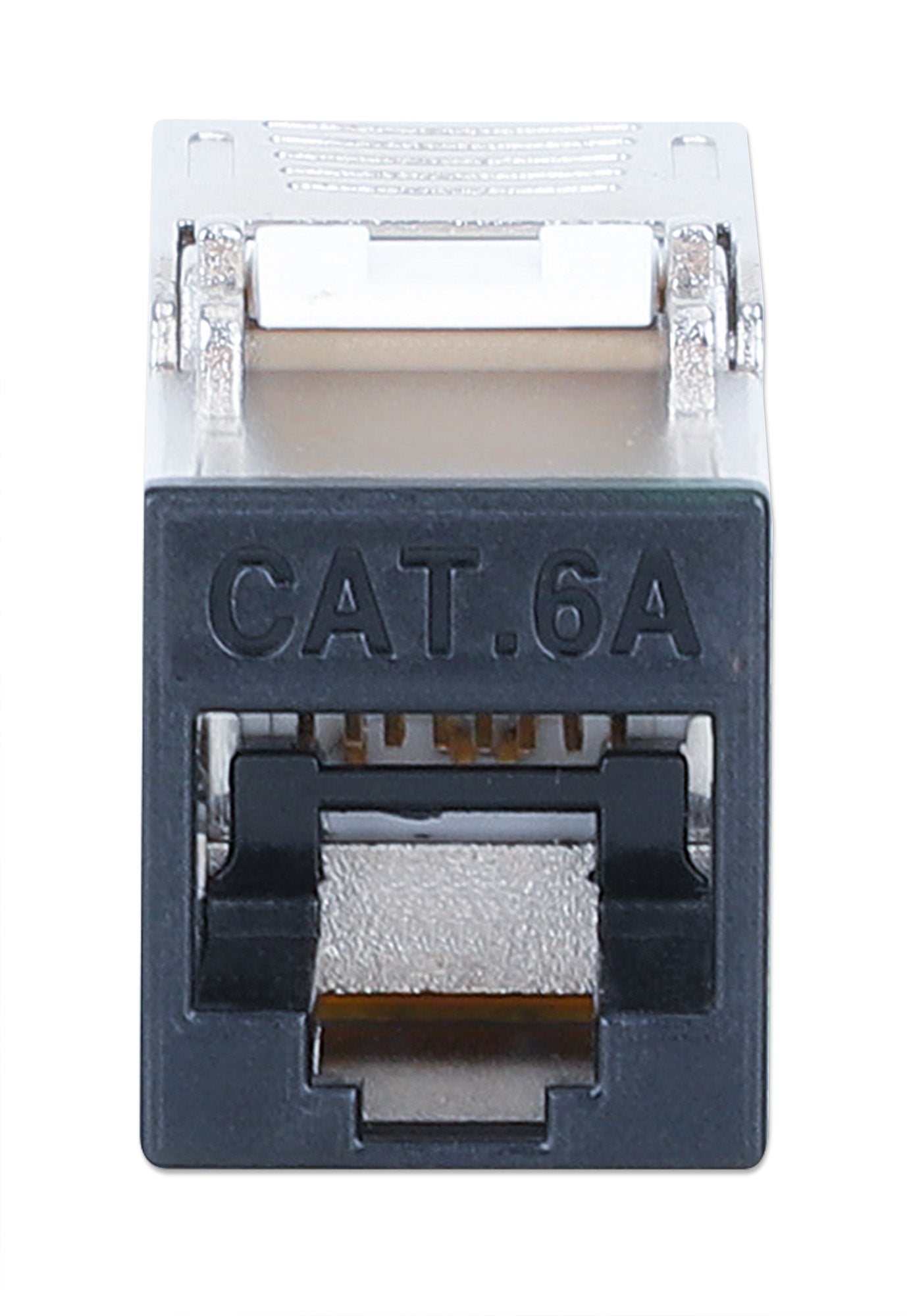 Cat6a 10G Shielded Toolless Slim Keystone Jack, Black Image 3