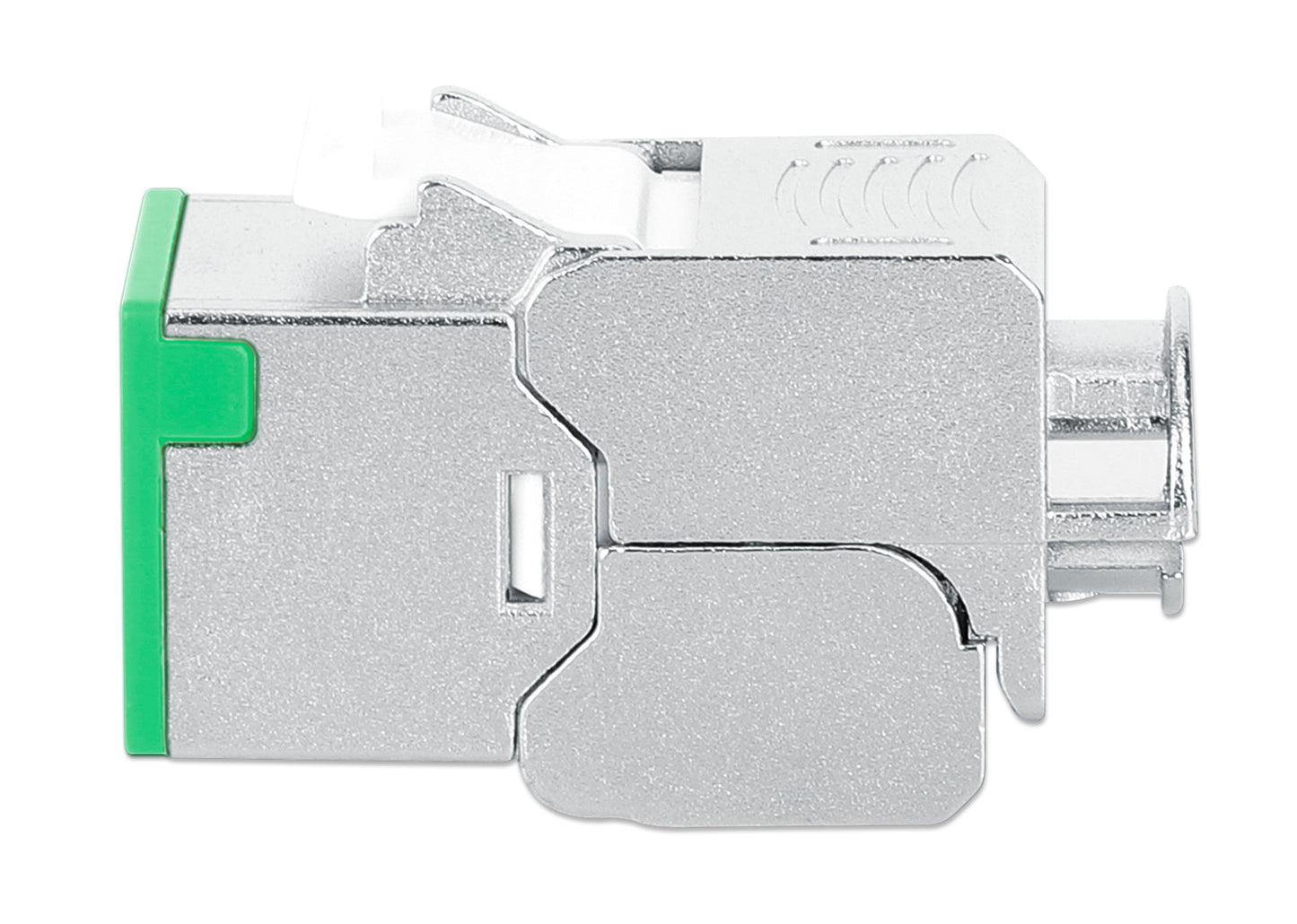 Cat6a 10G Shielded Toolless Slim Keystone Jack, Green Image 5
