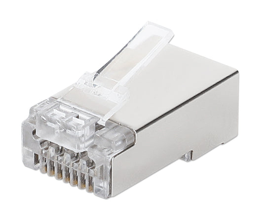 100-Pack FastCrimp Cat6a 10G Shielded RJ45 Modular Plugs Image 1