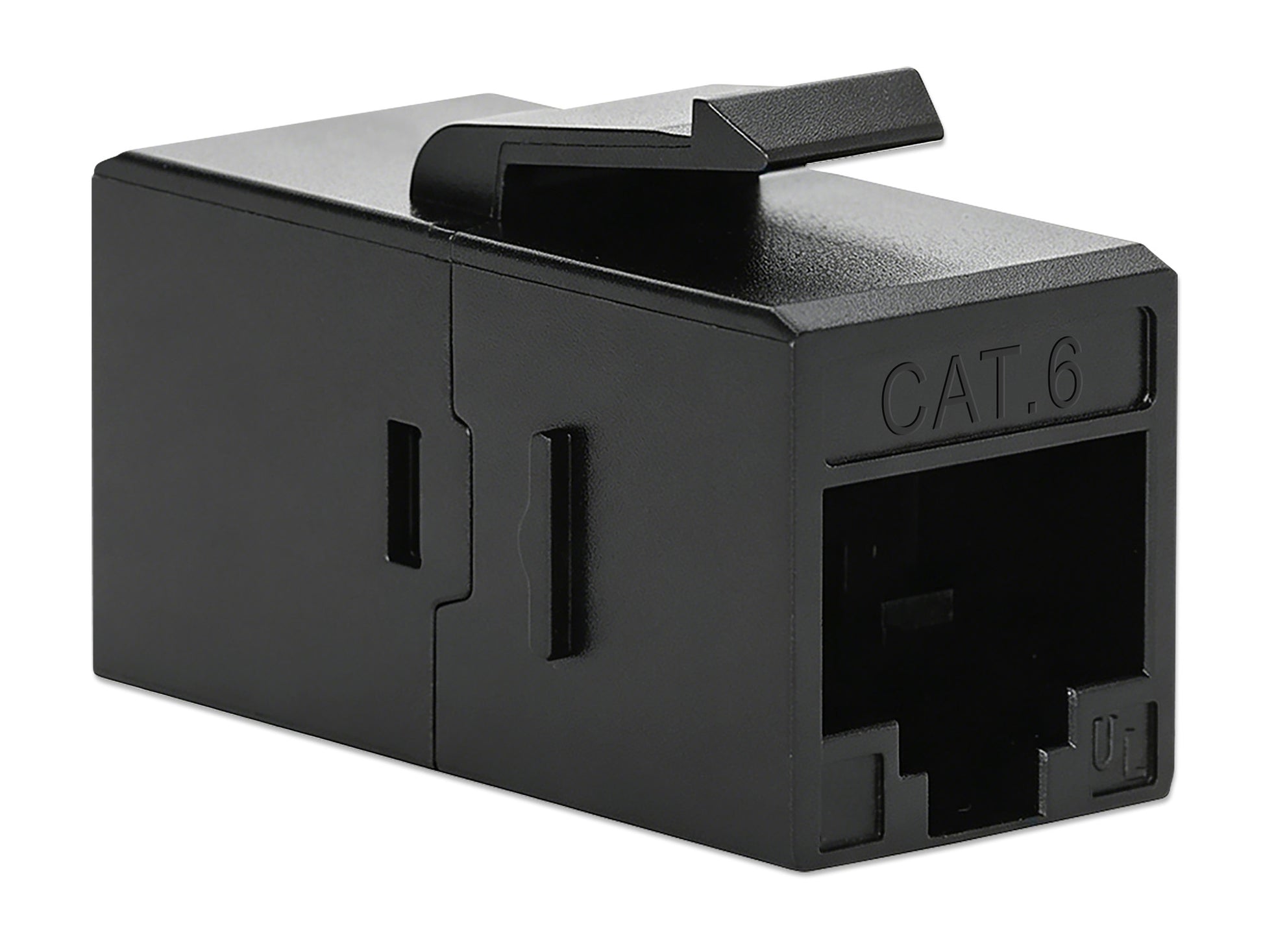 Cat6 RJ45 Keystone Inline Coupler, Black Image 2