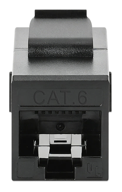Cat6 RJ45 Keystone Inline Coupler, Black Image 3