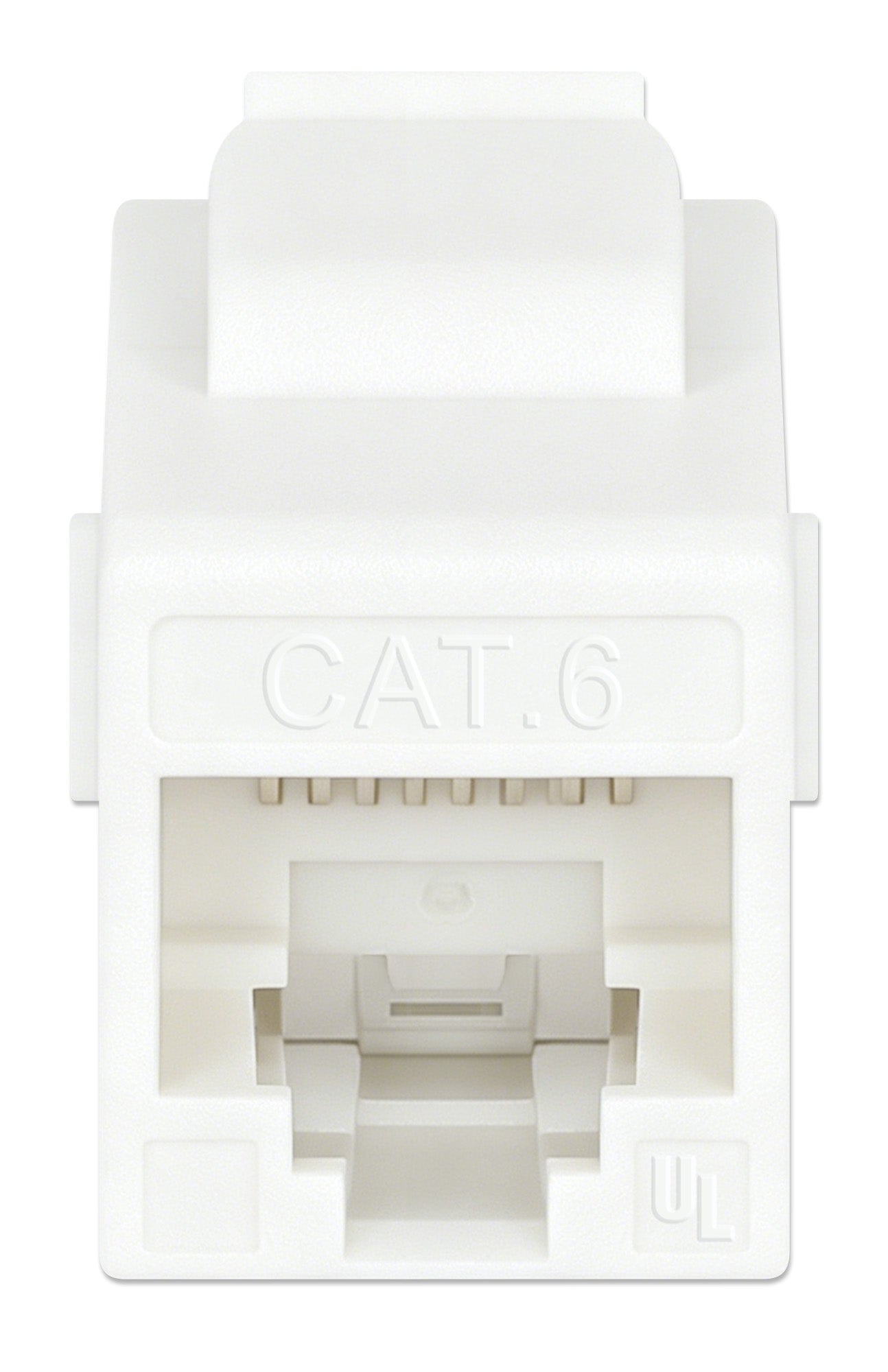Cat6 RJ45 Keystone Inline Coupler, White Image 3