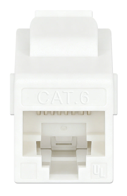 Cat6 RJ45 Keystone Inline Coupler, White Image 3