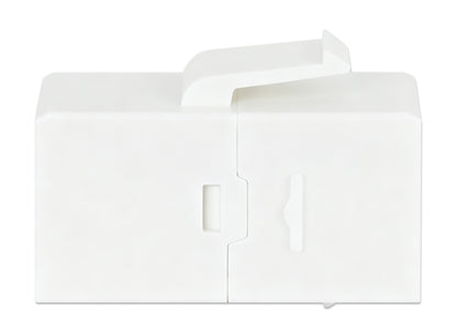 Cat6 RJ45 Keystone Inline Coupler, White Image 4