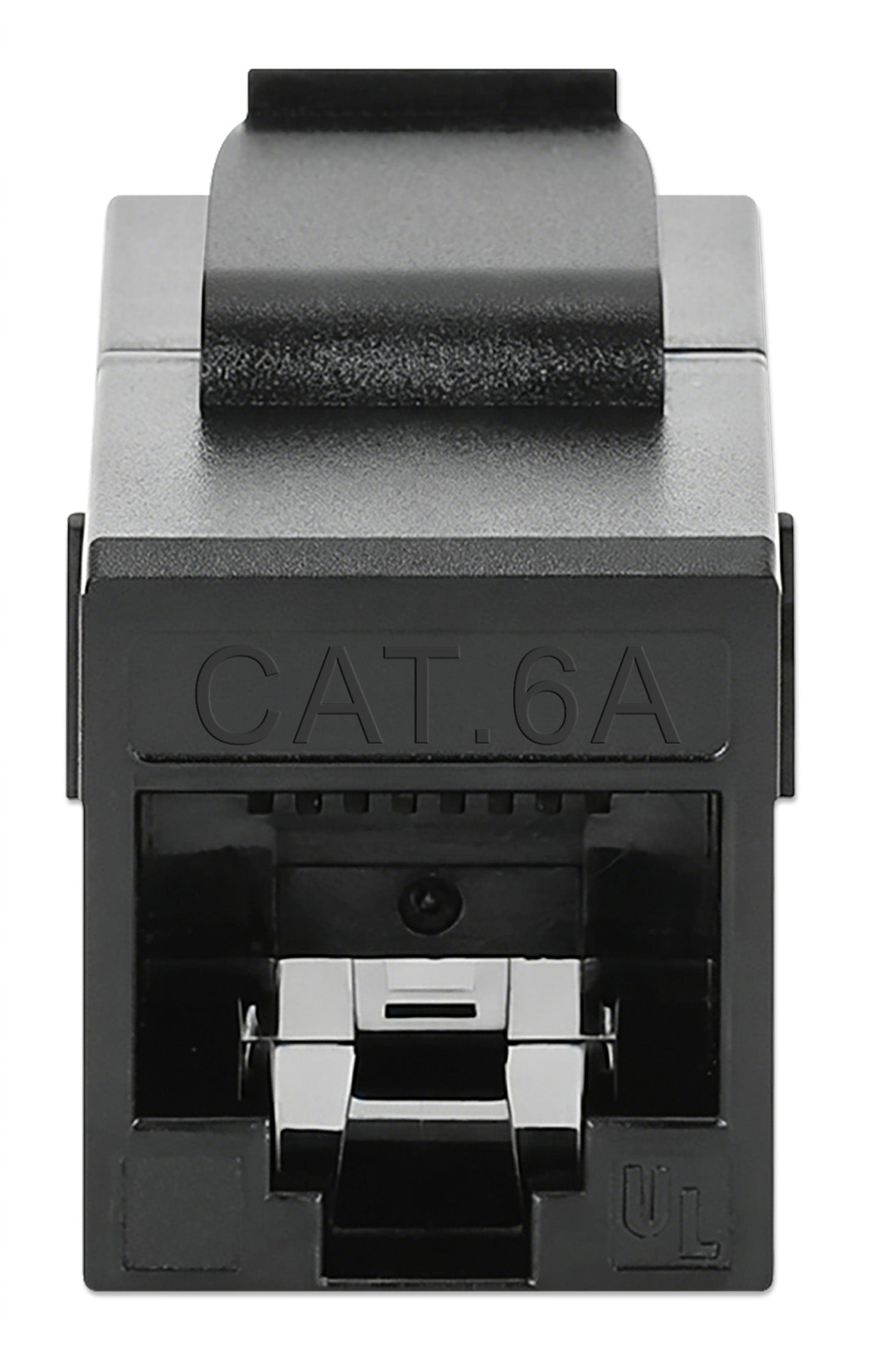 Cat6a 10G RJ45 Keystone Inline Coupler, Black Image 3
