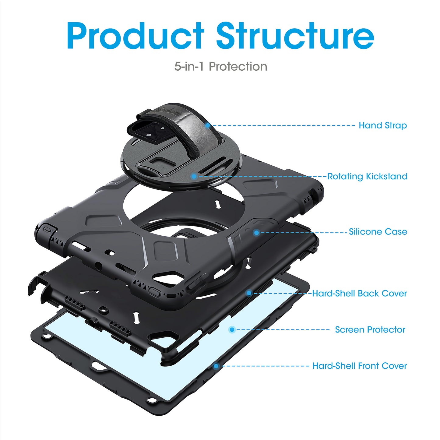 Kickstand Hard Shell Case for iPad® 10.2" (8th & 9th Gen) Image 14