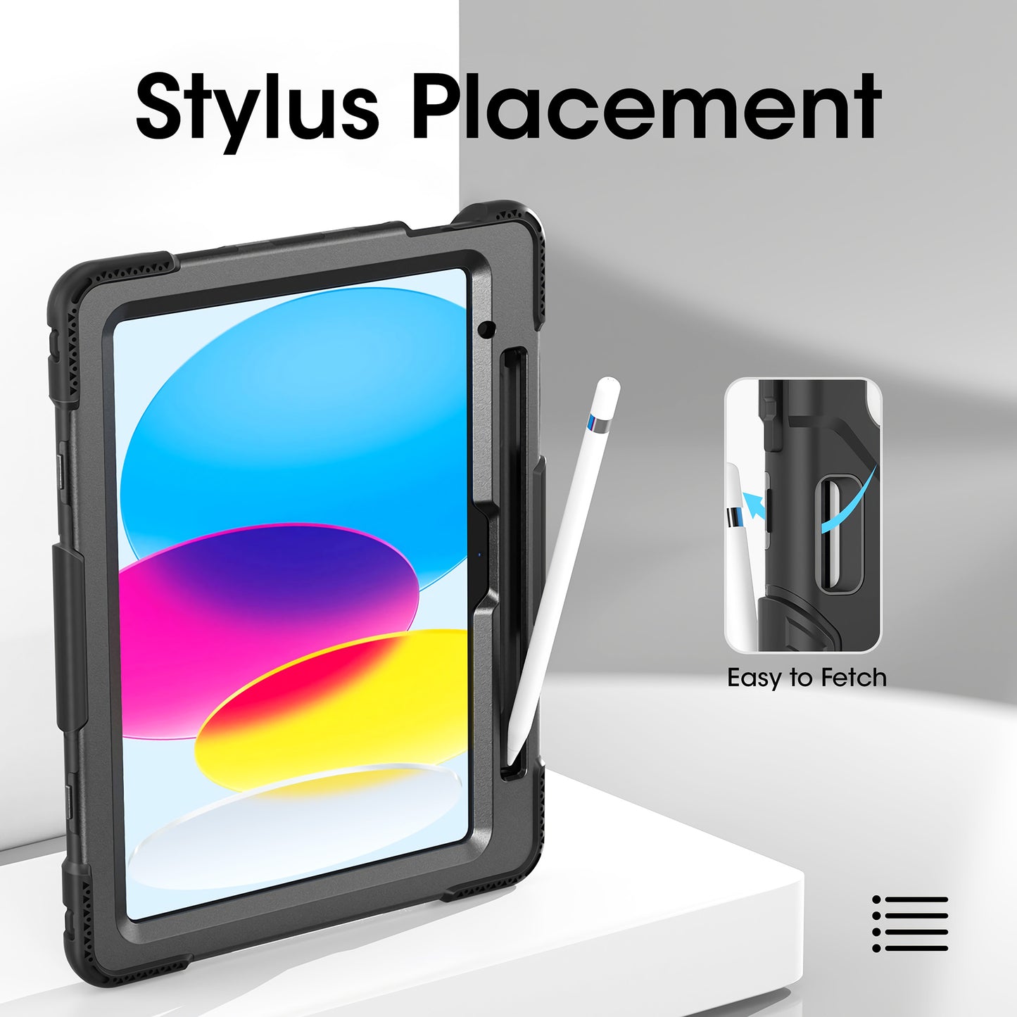 Kickstand Hard Shell Case for iPad® 10.9" (10th Gen) Image 12