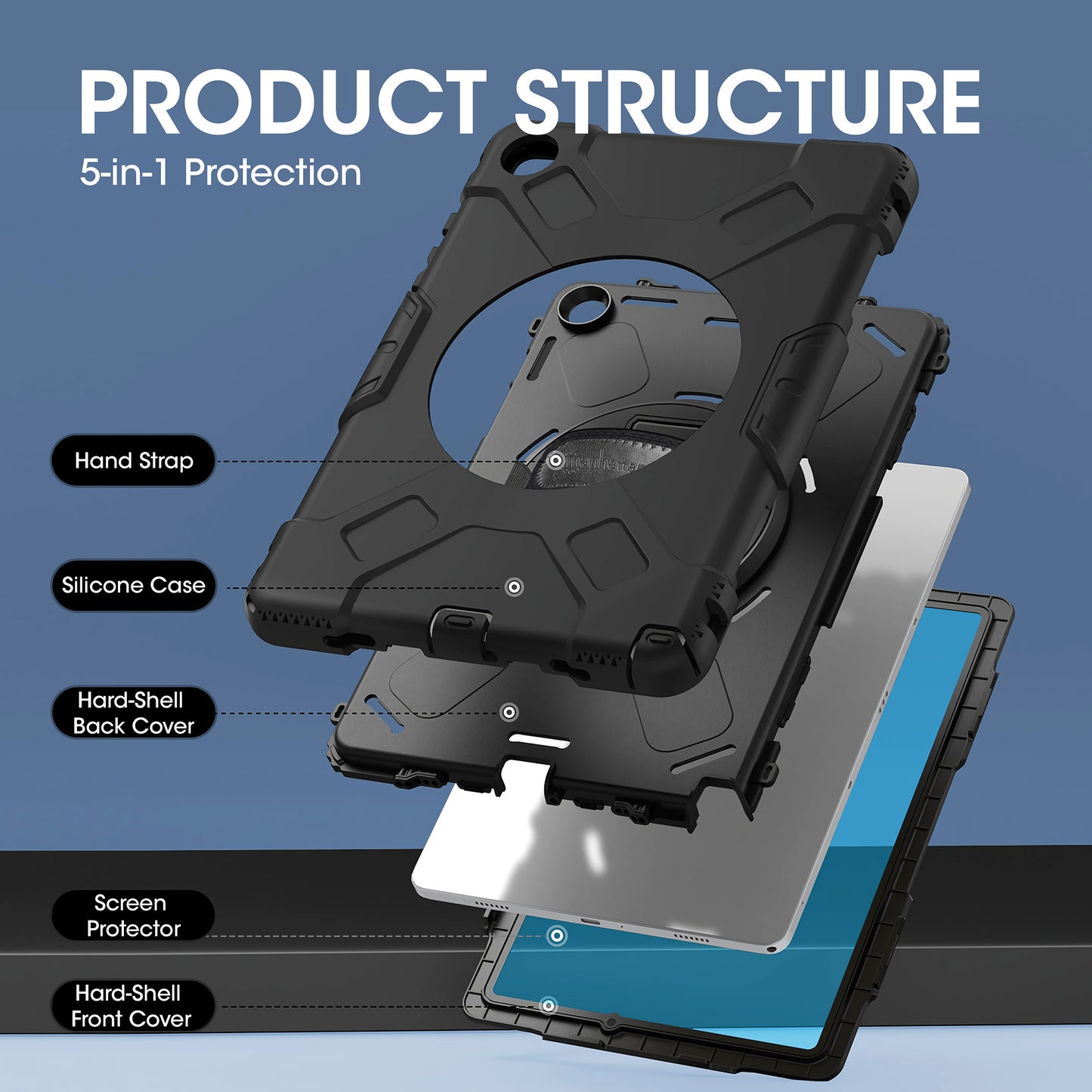 Kickstand Hard Shell Case for Samsung Galaxy Tab® A9+ (11") Image 14