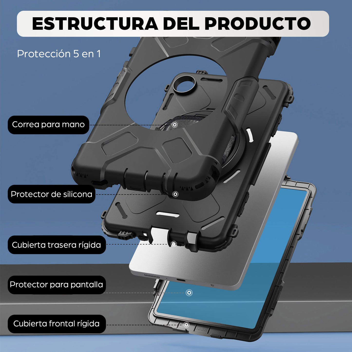 Kickstand Hard Shell Case for Samsung Galaxy Tab® A11 (8.7") Image 8