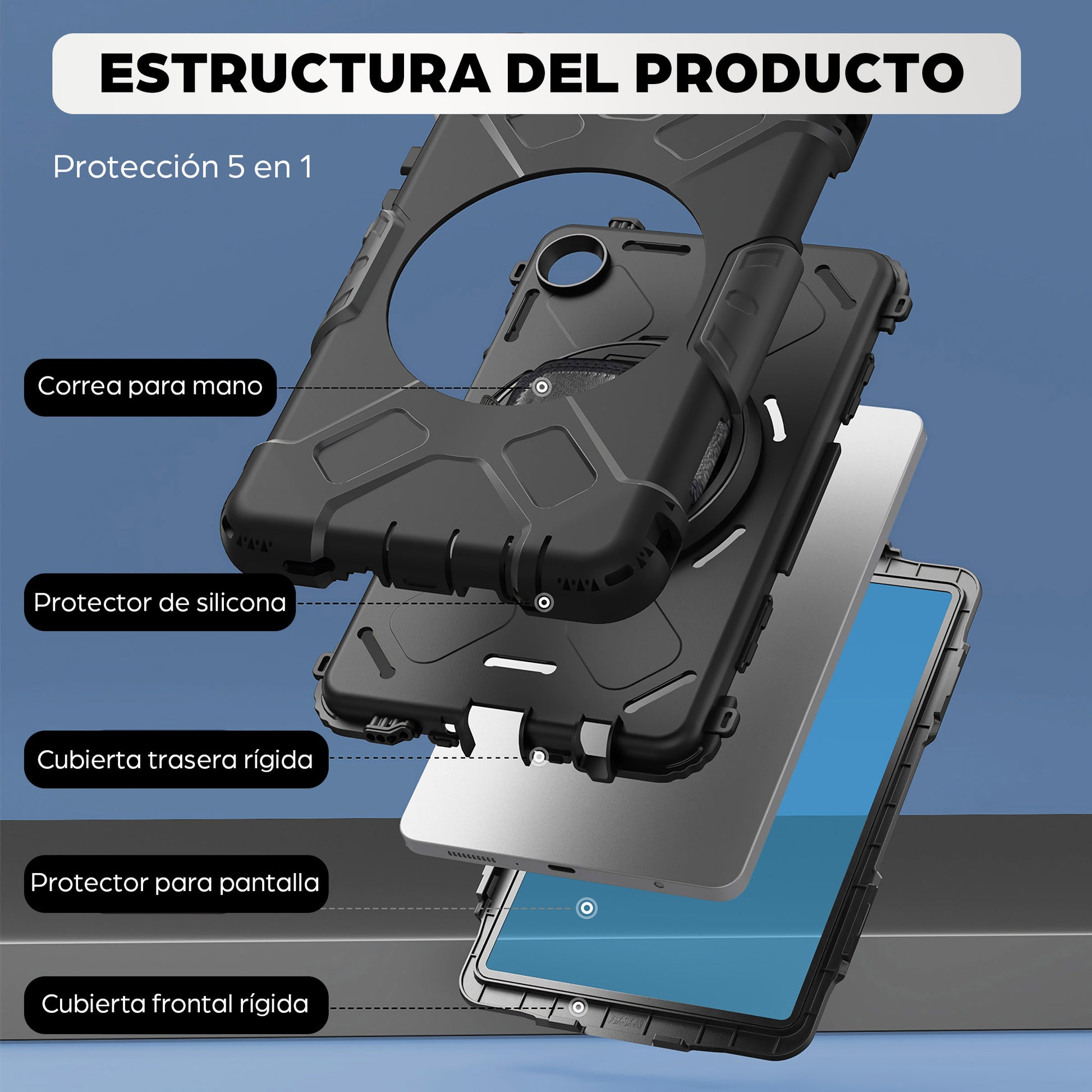 Kickstand Hard Shell Case for Samsung Galaxy Tab® A11 (8.7") Image 8
