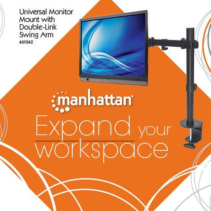Monitor Mount with Double-Link Swing Arm, for 13" to 32" Displays Image 6