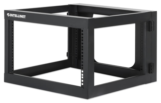 19" Wall Mount 4-Post Open Frame Network Rack, 6U Image 1