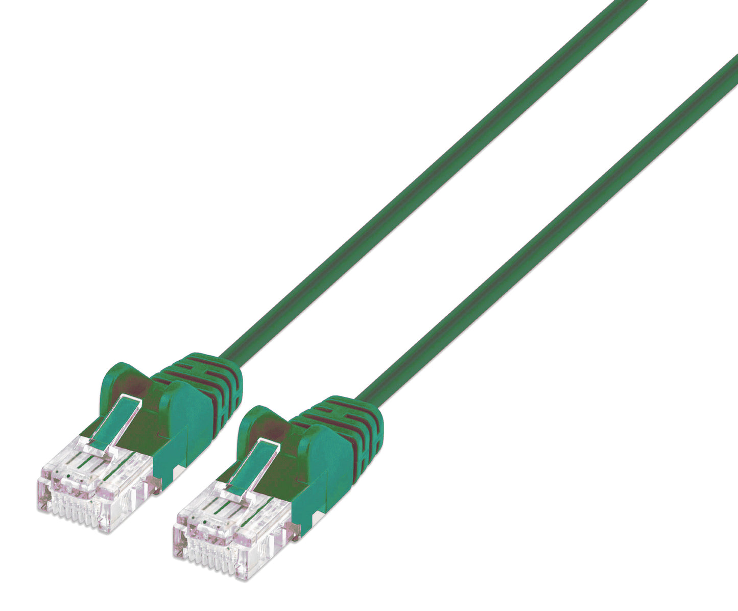 Cat6 U/UTP Slim Network Patch Cable, 0.5 ft., Green Image 1