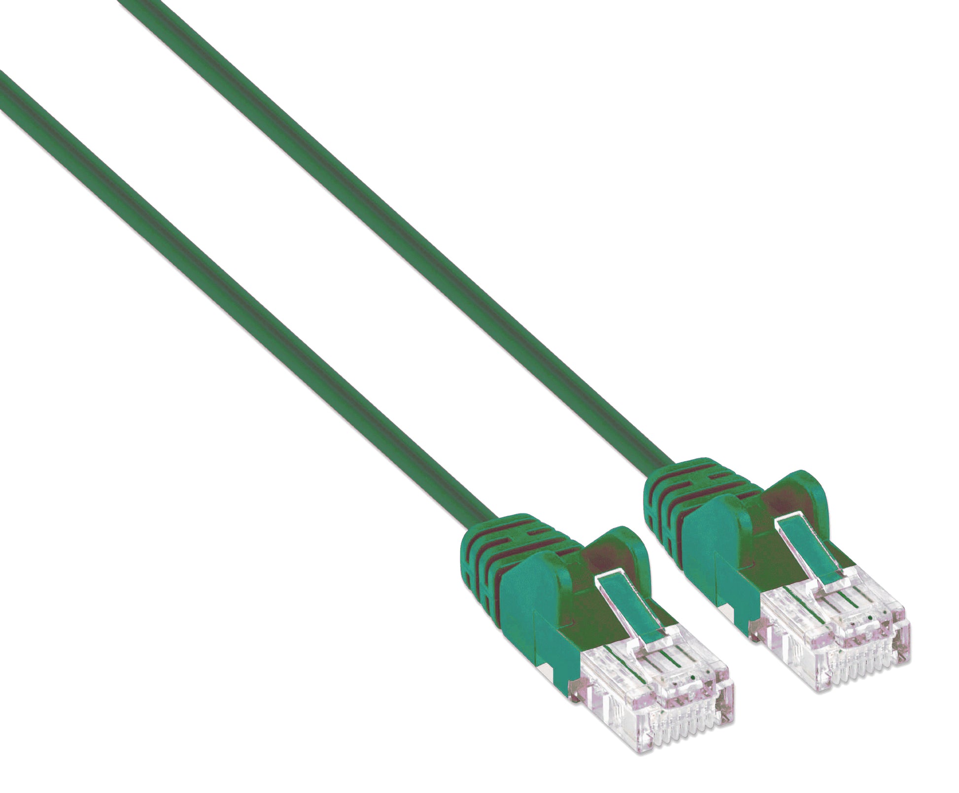 Cat6 U/UTP Slim Network Patch Cable, 0.5 ft., Green Image 2