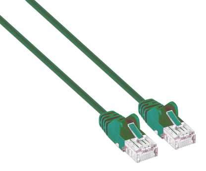 Cat6 U/UTP Slim Network Patch Cable, 0.5 ft., Green Image 2