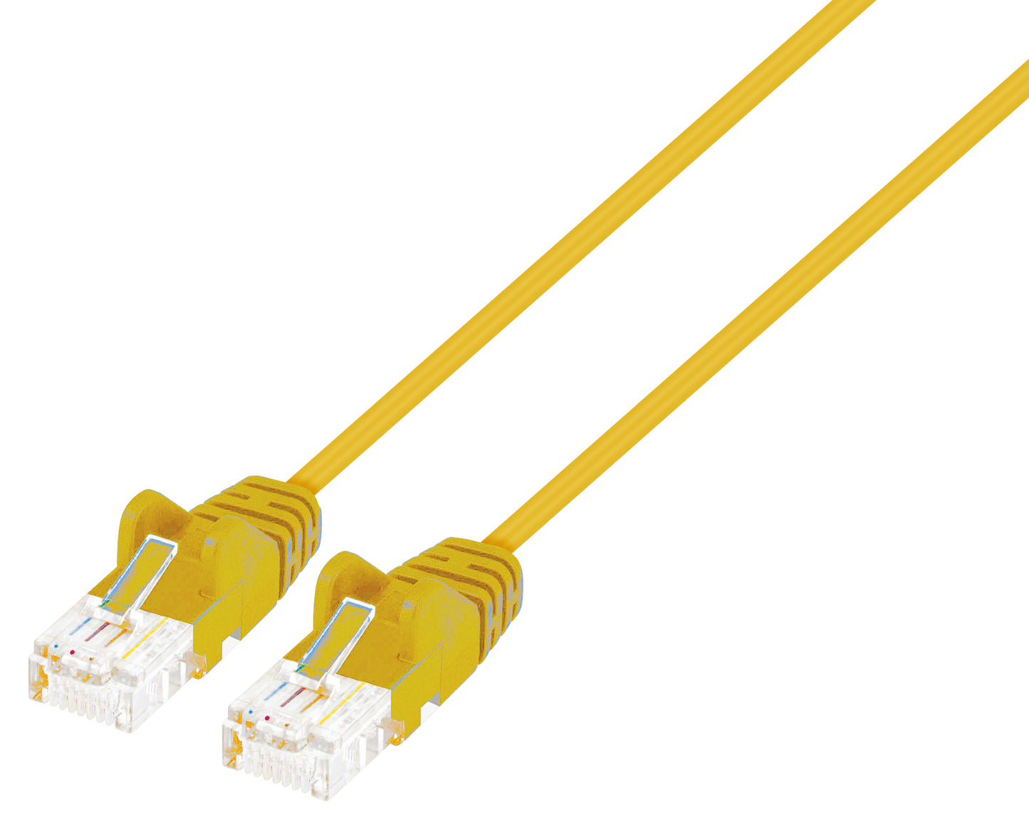 Cat6 U/UTP Slim Network Patch Cable, 0.5 ft., Yellow Image 1