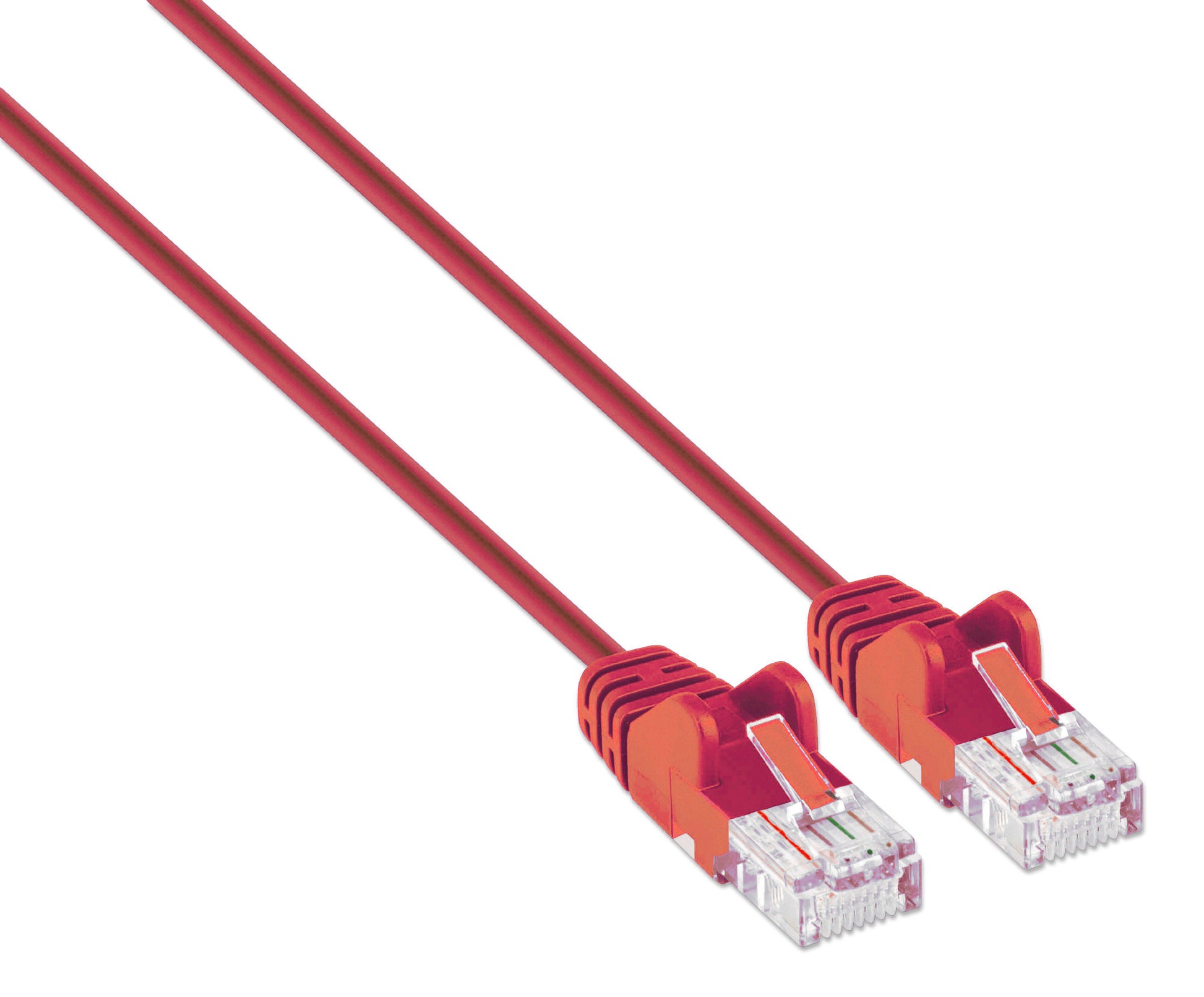 Cat6 U/UTP Slim Network Patch Cable, 0.5 ft., Red Image 2